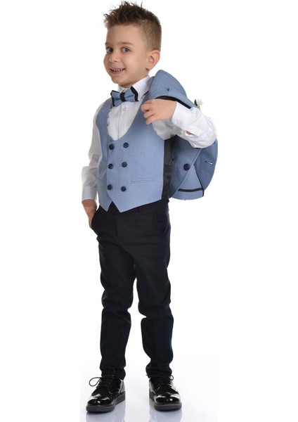 Yelekli Spor Kesim Erkek Çocuk Damatlık modelleri