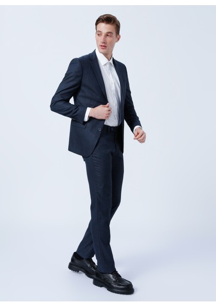 ALTINYILDIZ CLASSICS Erkek Petrol-Bordo Slim Fit Kareli Takım Elbise fiyatları