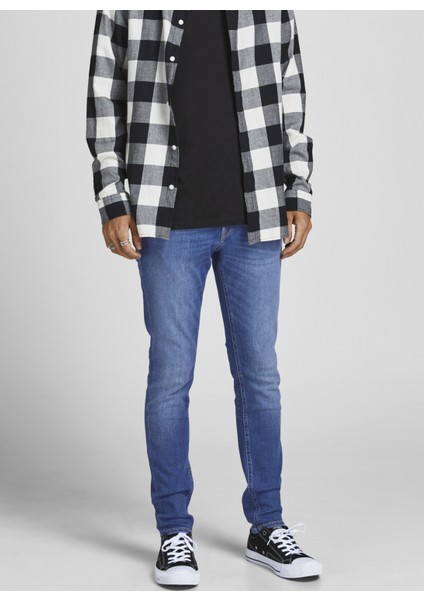 Düşük Bel Skinny Fit Erkek Denim Pantolon 12185831_JJILIAM Jjorıgınal Sbd 114