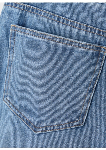 Normal Bel Mavi Erkek Çocuk Denim Pantolon Nlmtızza Dnm Des Dad Pant Noos