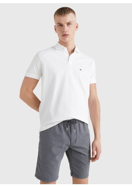 Polo Yaka Beyaz Erkek T-Shirt MW0MW17770YBR