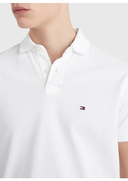 Polo Yaka Beyaz Erkek T-Shirt MW0MW17770YBR fırsatları