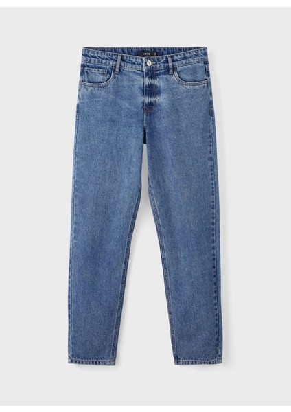 Normal Bel Mavi Erkek Çocuk Denim Pantolon Nlmnızza Dnm Dad Pant Noos