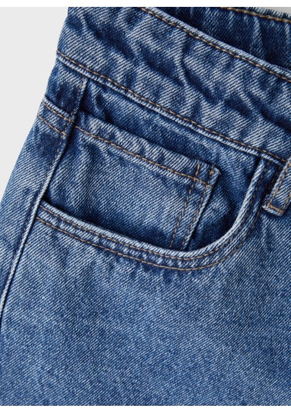 Normal Bel Mavi Erkek Çocuk Denim Pantolon Nlmnızza Dnm Dad Pant Noos