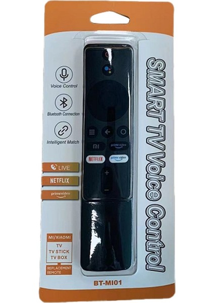 Kr Xıaomı Mı Box BT-MI01 Netflıx-Amazon Tuşlu Unıversal Kumanda