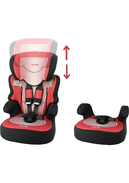 Comfymax Nania Beline 9-36kg Oto Koltuğu - Red