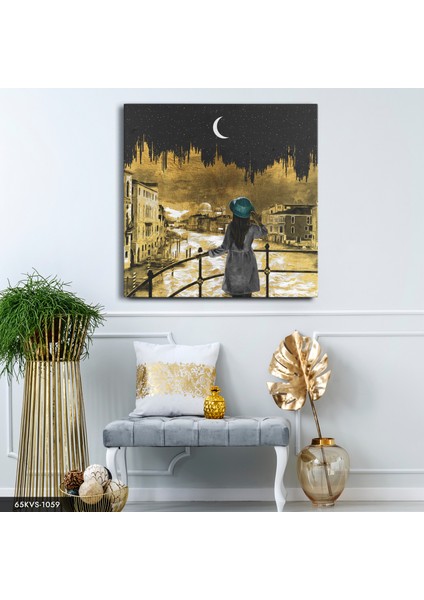 Manzara Tek Parça Kare 65 x 65 cm