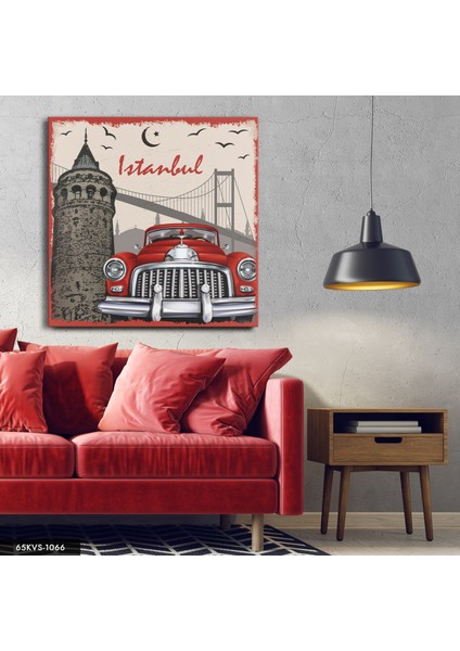 Istanbul Tek Parça Kare 65 x 65 cm