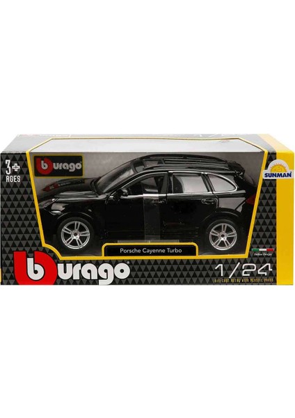 1:24 Porsche Cayenne Turbo Plus Model Araba - Siyah