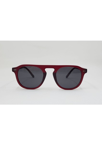 Oval Bordo Çerçeve Füme Cam Unisex Gözlüğü 2021 07 46-20-140 fiyatları