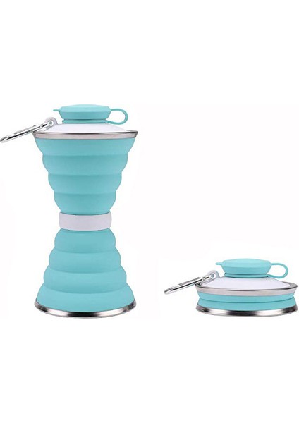 500 ml Silikon Katlanır Seyahat Sporları Su Şişesi (Yurt Dışından)