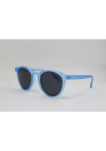 Oval Mavi Çerçeve Füme Cam Unisex Güneş Gözlüğü 2018 10M 52-18-140 fiyatları