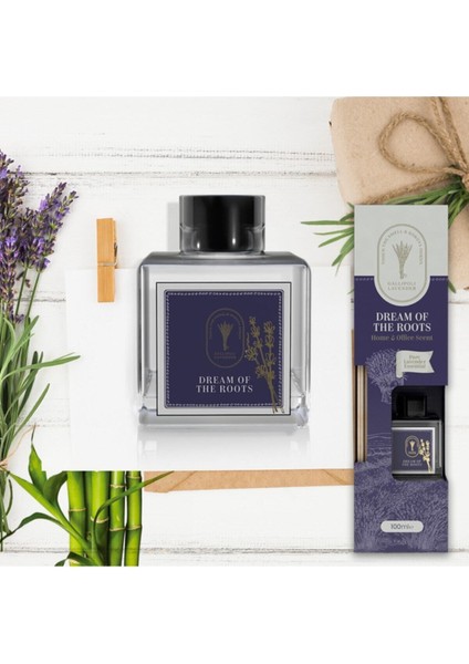 Gallipoli Lavender Lavanta Yağlı Bambu Ev ve Ofis Kokusu 100  ml