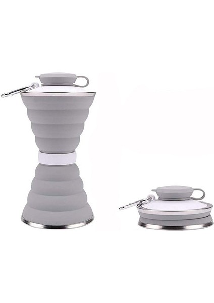 500 ml Silikon Katlanır Seyahat Sporları Su Şişesi (Yurt Dışından)