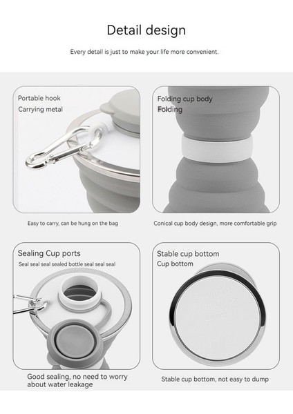 500 ml Silikon Katlanır Seyahat Sporları Su Şişesi (Yurt Dışından) fırsatları