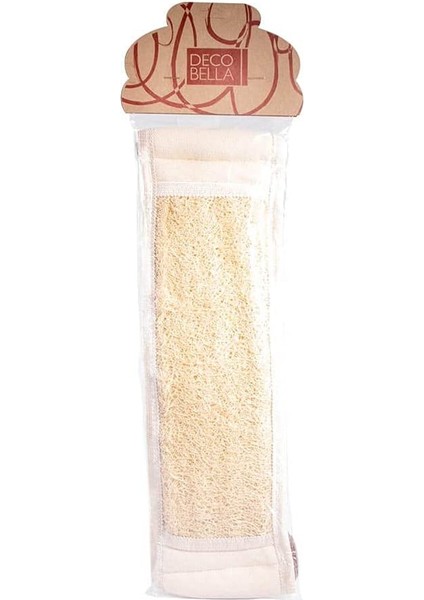 70182 Organik Kabak Sırt Masaj Lifi, Beyaz, 36 cm