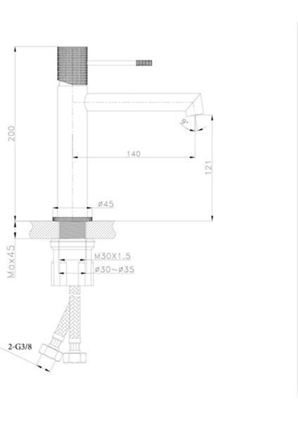 FM-2115 Siyah Lavabo Bataryası FM-2115 fiyatları