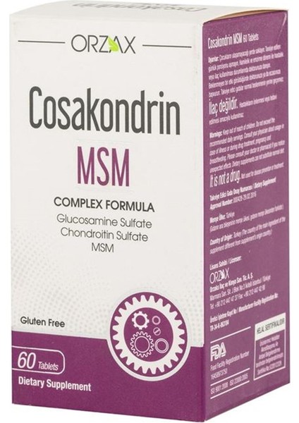 Cosakondrin Msm 60 Tablet (Mıad:04/2025)