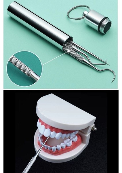7 Parça Paslanmaz Çelik Diş Tartar Sökücü Diş Temizleme Kiti Tartar Kireç Temizleyici modelleri
