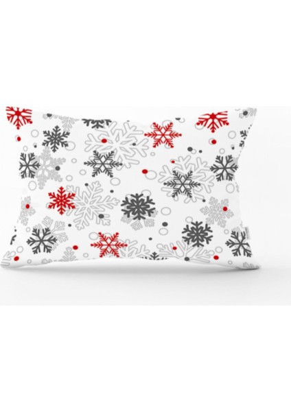 Kar Taneleri Yastık & Kırlent & Kırlent Kılıfı 35X55 cm