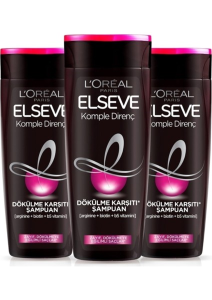 550 ml Dökülmeye Etkili Elseve Komple Direnç Şampuan