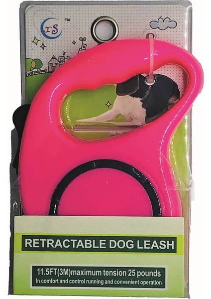Retractable Dog Leash Kedi-Köpek Gezdirme Tasması 3m
