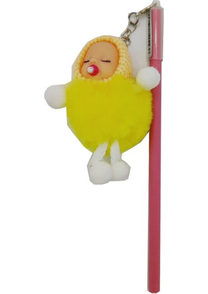 Uyuyan Bebek Ponpon Kurşun Kalem