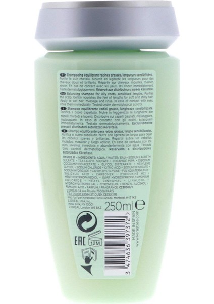 Bain Divalent Purifying Shampoo 250 ml