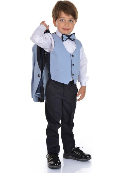 Ceketli Yelekli Erkek Çocuk Damatlık Takım Elbise fiyatları