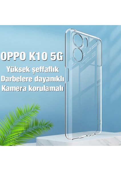 Oppo K10 5g Kılıf Kamera Korumalı Ultra Ince Şeffaf Silikon Kılıf fiyatları