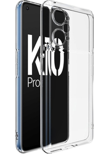 Oppo K10 Pro 5g Kılıf Kamera Korumalı Ultra Ince Şeffaf Silikon Kılıf