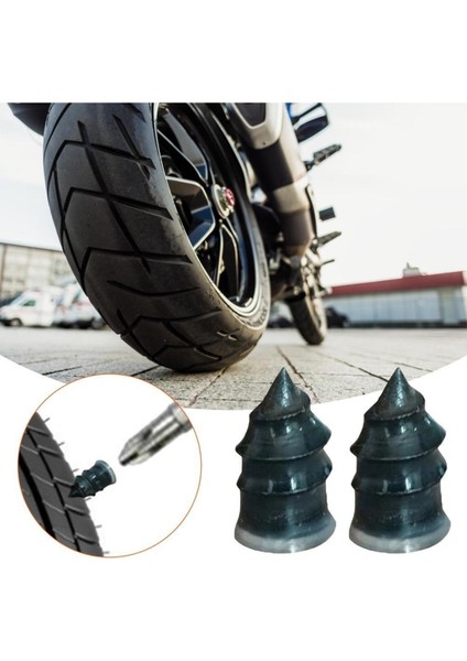 Halidi Motosiklet Araba Oto Lastik Tamir Kiti Lastik Tamiri Için Kauçuk Yama Vida Seti Lastik