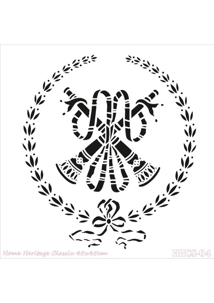 Home Herıtage 45X45CM Hhcs-04 Stencil