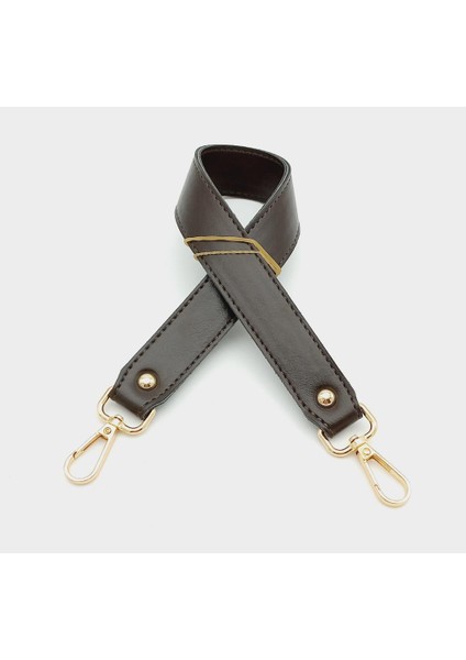 Kahverengi Renk 42X2.5 cm Kancalı Sap Light Gold Metalli