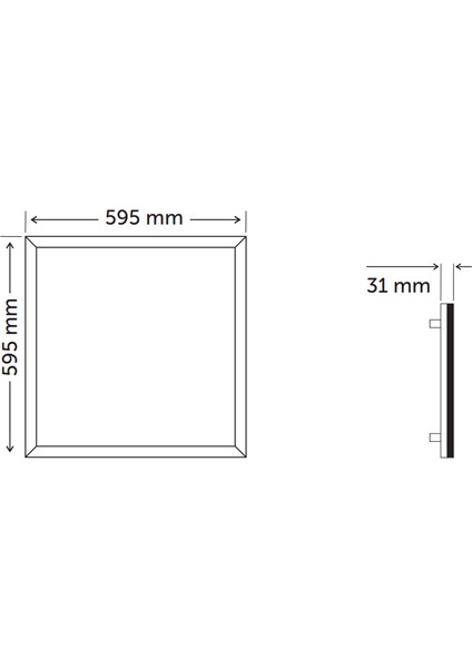 60X60 Backlight LED Panel Armatür 6500K / Beyaz fiyatları