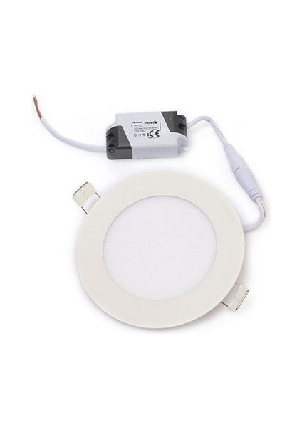 Sıva Altı Yuvarlak LED Panel Armatür 9W/6500K Beyaz