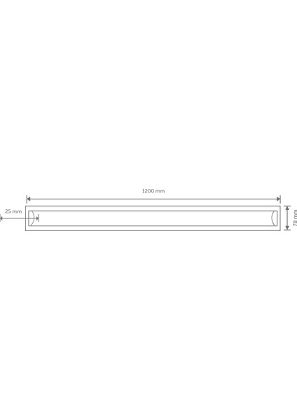 Led Bant Armatür 120CM 36W/6500K Beyaz 2907-01