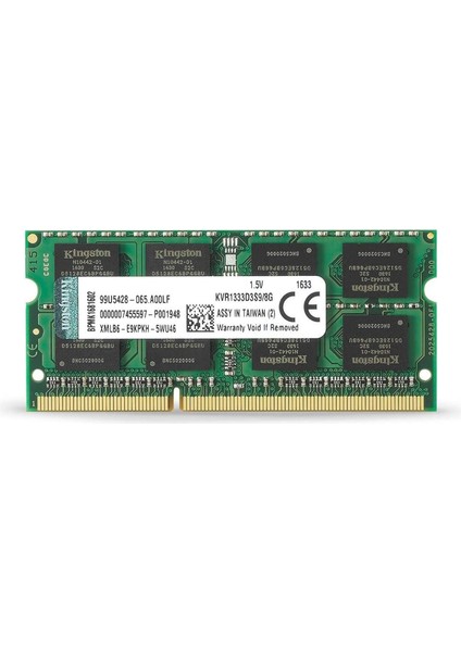KVR1333D3S9/8G 8gb 1333MHZ Ddr3 Non-Ecc Cl9 Sodımm