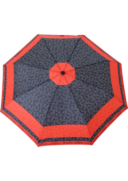 FLA-543F Ferre Desenli Otomatik Mekanizmalı Şemsiye