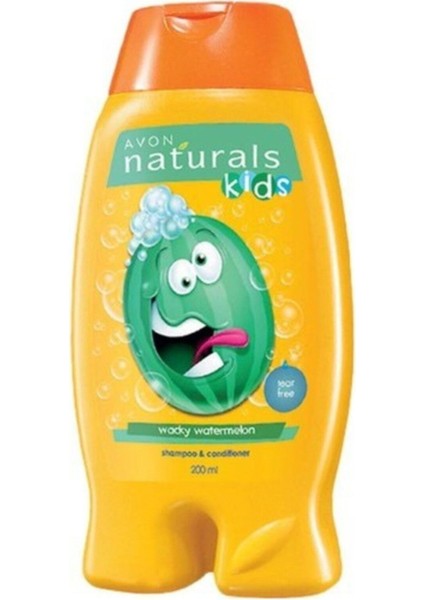 Naturals Kids Karpuz Kokulu Göz Yakmayan Şampuan & Saç Kremi 250 ml