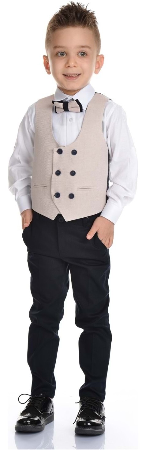 Mnk Baby Yelekli Spor Kesim Erkek Çocuk Damatlık görsel 2