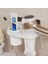 Saç Kurutma Makinesi Raf Ücretsiz Delme Banyo Raf Tuvalet Tuvalet Depolama Raf Vanity Duvar Asılı Kurutucu Raf 4