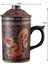 El Yapımı Mor Kil Pu'er Filtreli Seramik Bardak Ofis Su Bardakları Seyahat Kung Fu Çay Seti Drinkware Teacups (Yurt Dışından) 1