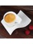 Basit Beyaz Porselen Dalga Seramik Latte Kahve Fincanı Set Ev Puccino Çiçek Latte Kahve Fincanı Kahve Kupa Çay Bardağı Seti Kahve Kupası ve Tabak Setleri (Yurt Dışından) 3