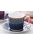 Avrupa Seramik Kahve Kupaları Vintage Latte Kahve Fincanı ve Tabağı Set Süt Çay Tatlı Öğleden Sonra Çay Mark Kupası Kahve Kupası ve Tabak Setleri (Yurt Dışından) 2
