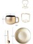 Küçük Lüks Altın Seramik Kahve Fincanı Set Ev Basit Modern Çay Bardağı Seti Nordic Öğleden Sonra Çay Teacup Sacker Kahve Kupası Kahve Kupası ve Tabak Setleri (Yurt Dışından) 2