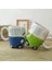 400 ml Yaratıcı El Boyama Çift Otobüs Kupalar Retro Seramik Fincan Kahve Süt Çay Kupa Drinkware Novetly Kupalar Yeşil (Yurt Dışından) 4