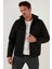 Slim Fit Peluş Astarlı Çıkarılabilir Kapüşonlu Mont Erkek Mont 5855031 1
