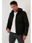 Slim Fit Peluş Astarlı Çıkarılabilir Kapüşonlu Mont Erkek Mont 5855031 2