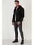 Slim Fit Peluş Astarlı Çıkarılabilir Kapüşonlu Mont Erkek Mont 5855031 4